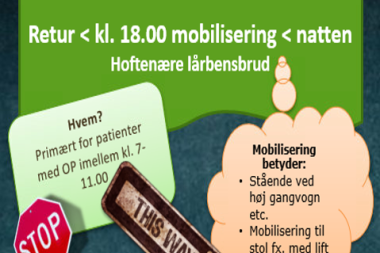 Patienter med hoftenære lårbensbrud: Retur inden kl. 18.00 - mobiliser...