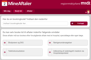 Bestilling af vederlagsfri medicin via booking.rm.dk