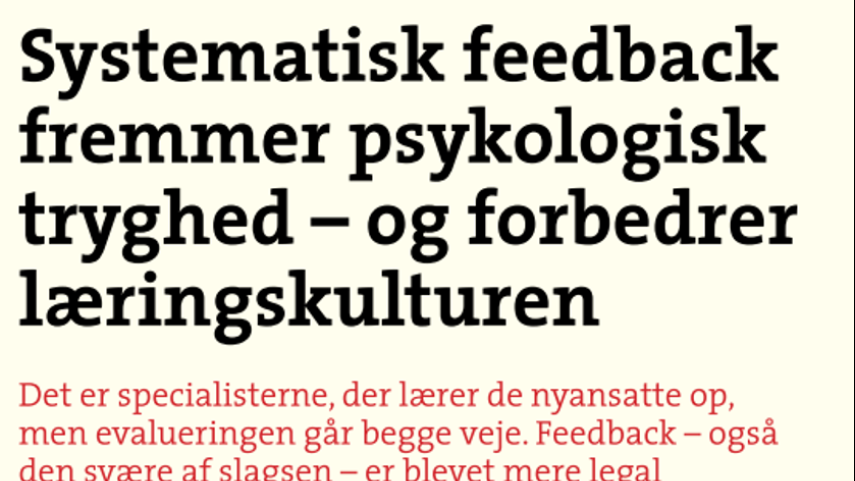 Systematisk feedback