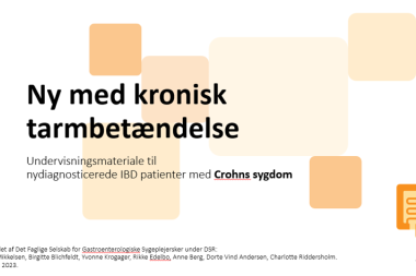 IBD-sygeplejerske konsultationer. Samarbejde på tværs af regionerne