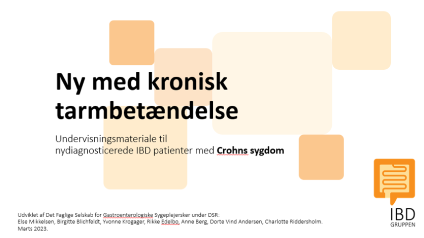 IBD-sygeplejerske konsultationer. Samarbejde på tværs af regionerne