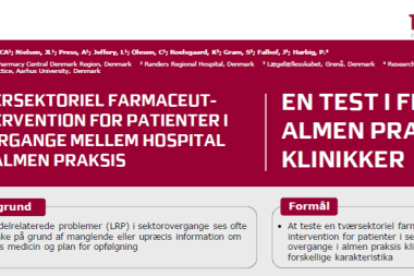 Tværsektoriel medicin-intervention for patienter i overgang mellem hos...